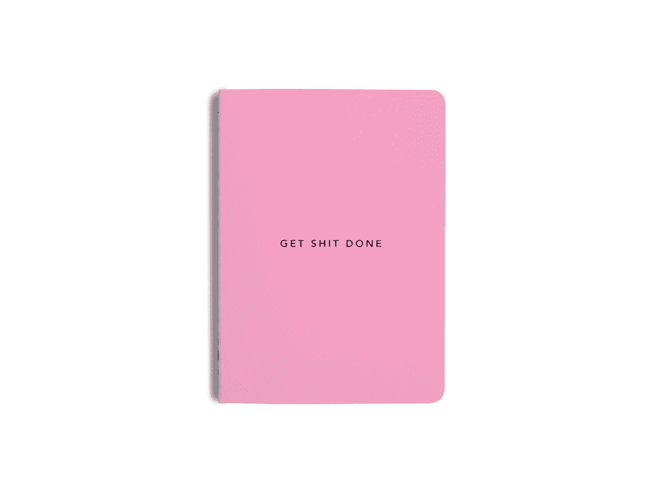 MiGoals Get Shit Done Notebook Soft Cover Hot Pink