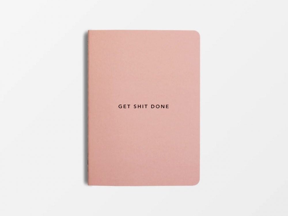MiGoals Get Shit Done Notebook Soft Cover Lilac