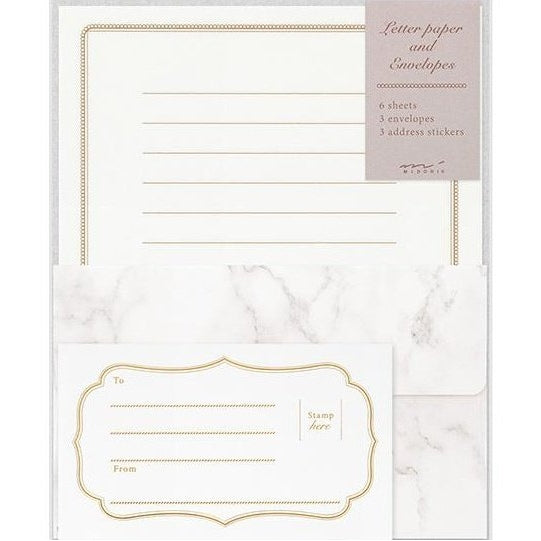 Midori Letter Paper and Envelope 9pcs Set