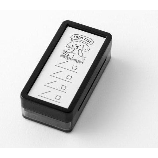 Midori Self-inking Half Stamp