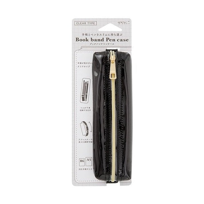 Midori Clear Book Band Pen Case