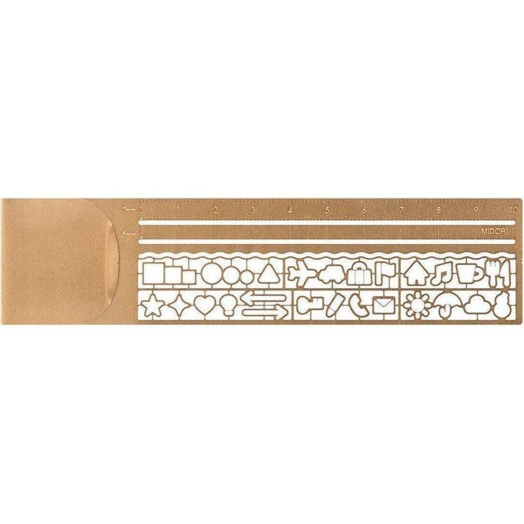 Midori Clip Ruler Copper
