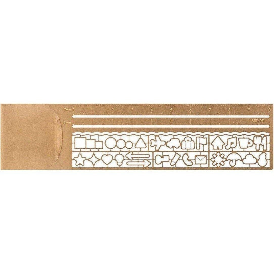 Midori Clip Ruler Copper