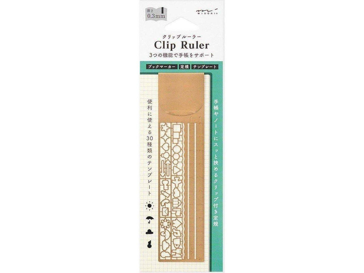 Midori Clip Ruler Copper