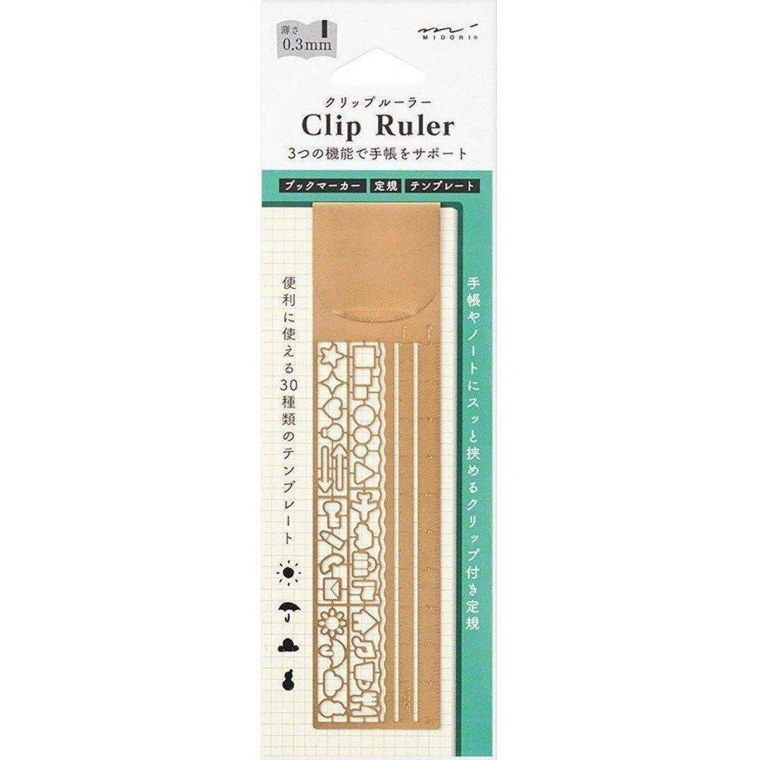 Midori Clip Ruler Copper