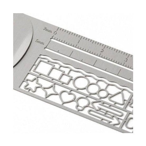 Midori Clip Ruler Silver