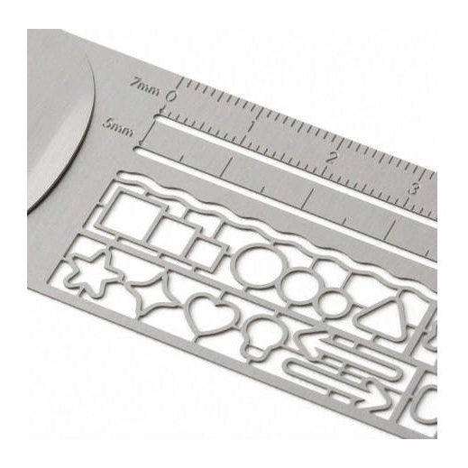 Midori Clip Ruler Silver