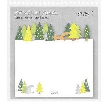 Midori Die-Cut Sticky Note Forest