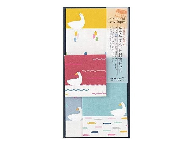 Midori Gasa Envelope Set Duck