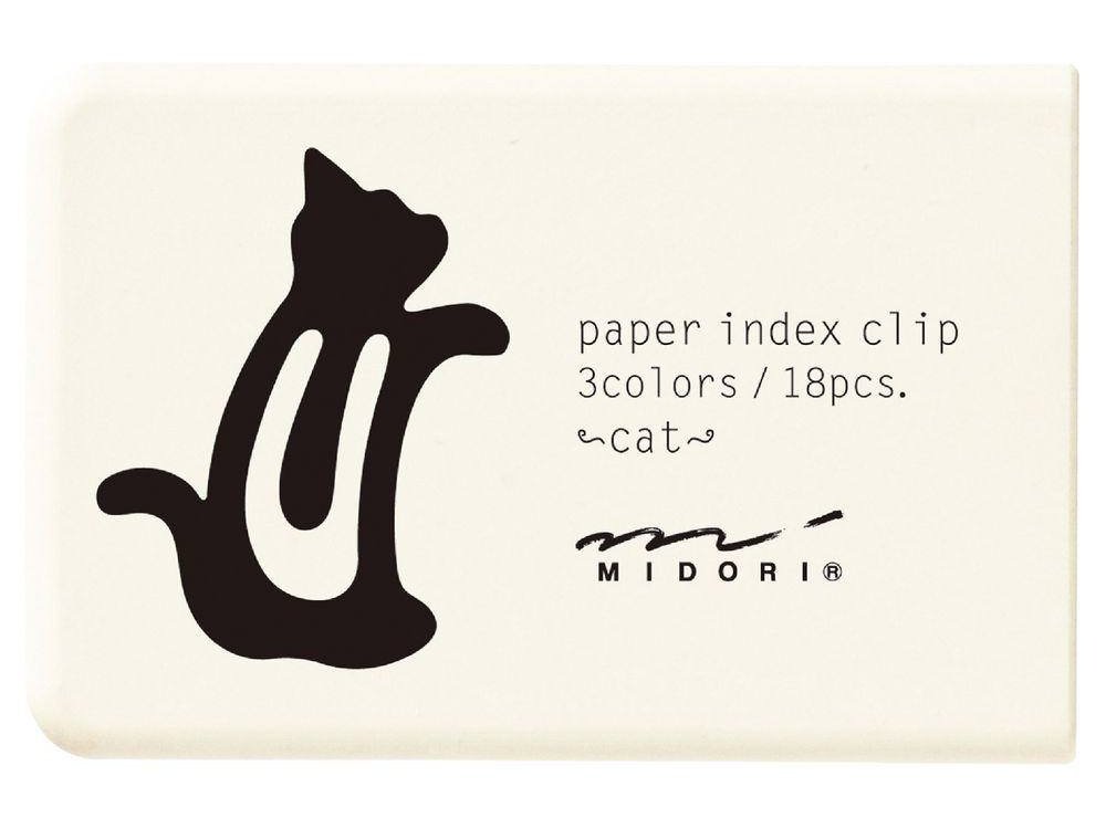 Midori Index Clip Cat