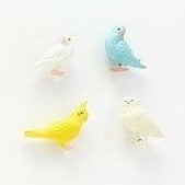 Midori Mini Magnet Bird 4pc