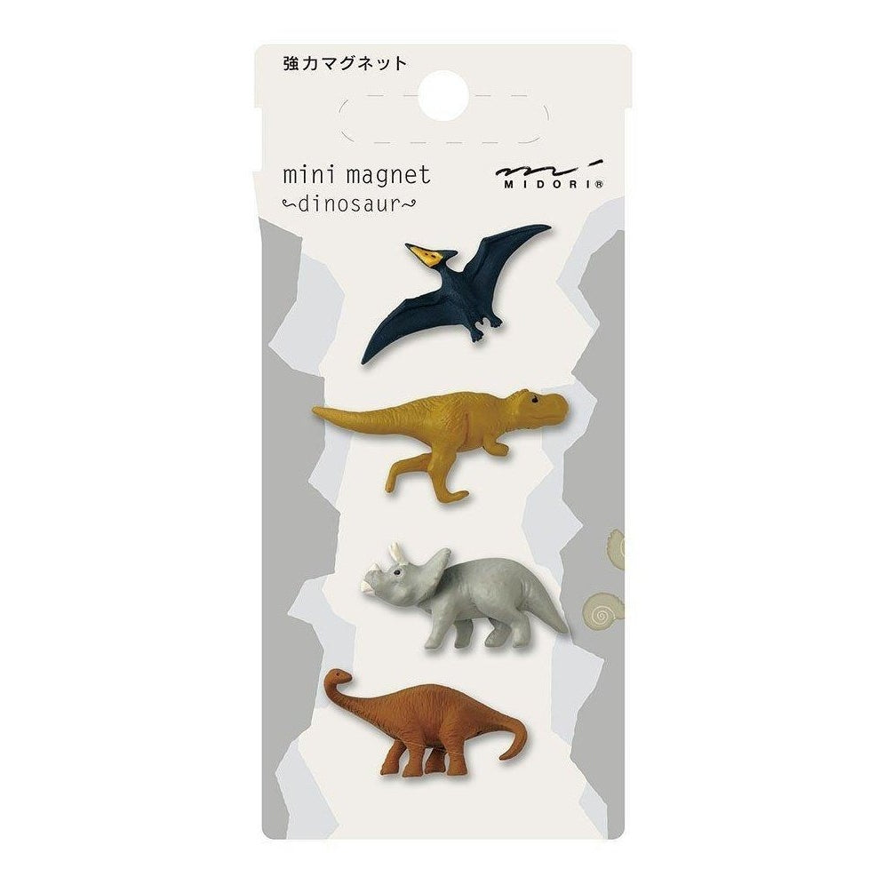 Midori Mini Magnet Dinosaur 4pc