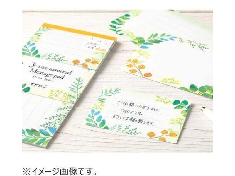 Midori -Size Message Pad Botanical