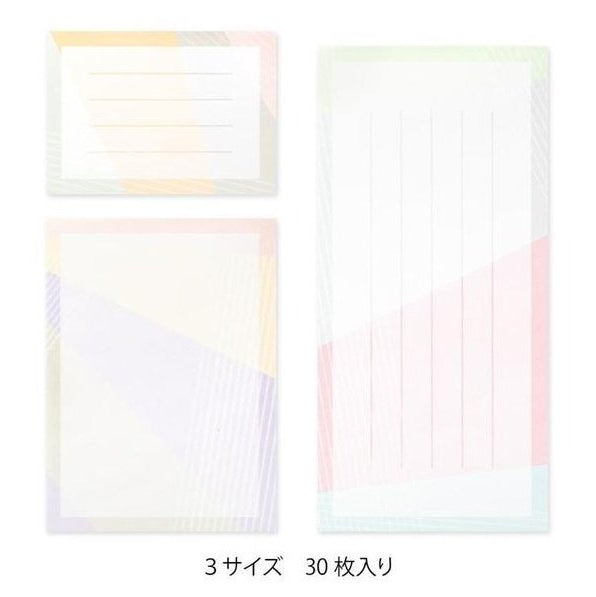 Midori 3-Size Message Pad Colour Bloc