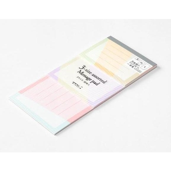 Midori 3-Size Message Pad Colour Bloc