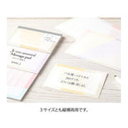 Midori 3-Size Message Pad Colour Bloc