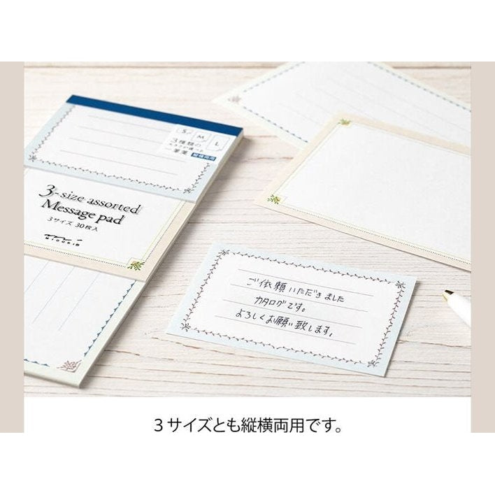 Midori 3-Size Message Pad Notes
