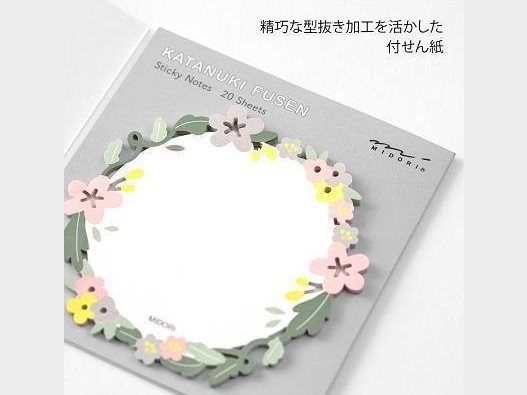 Midori Sticky Notes Wreath