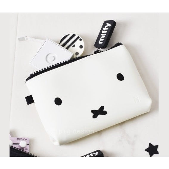 Miffy Face White Zipper Pouch
