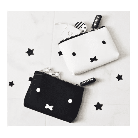 Miffy Face White Zipper Pouch