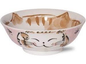 Mino 3 Cats Ramen Bowl 19.4D 7.1H