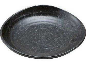 Mino Black Crystal Triangle Dipping Plate