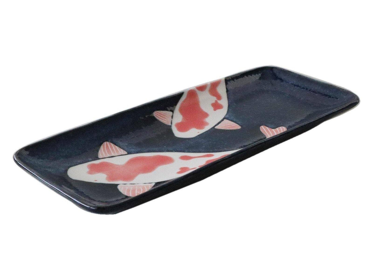 Mino Coloured Koi Rectangular Plate