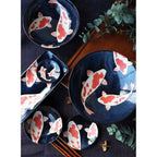 Mino - Coloured Koi Salad Bowl