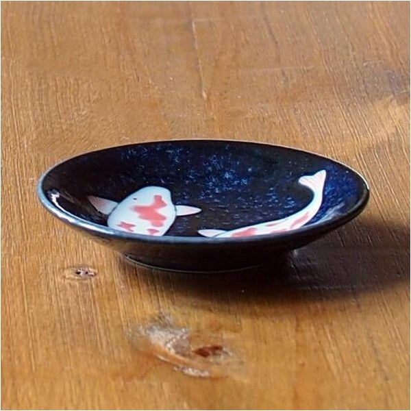 Mino - Coloured Koi Sauce Dish