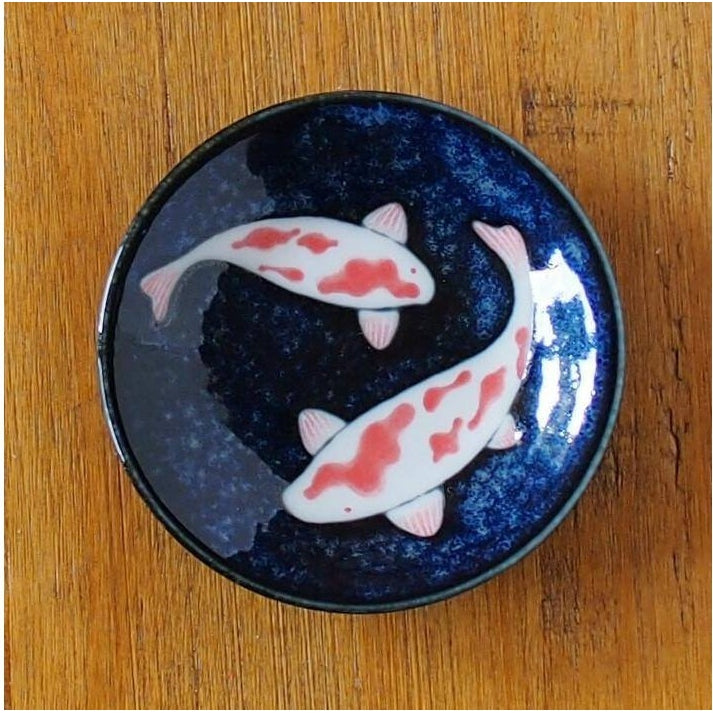 Mino - Coloured Koi Sauce Dish