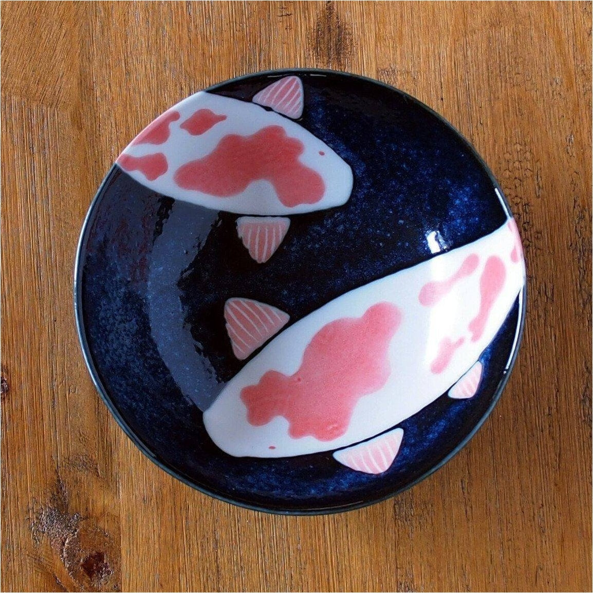 Mino - Coloured Koi Small Bowl 14.5D 4.5H