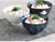 Mino Japanese Rice Bowl Navy Snow cm