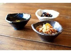 Mino Lipped Bowl Mini Dish Navy Snow cm