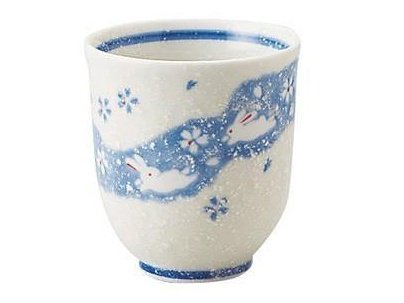 Mino Rabbit Tea Cup Blue