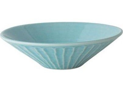 Mino Turkey Celadon Shinogi large Bowl