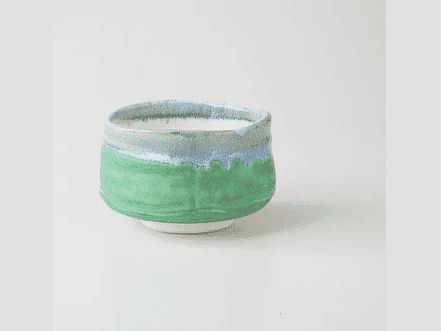Mino Yaki Turquoise Sea Matcha Tea Bowl
