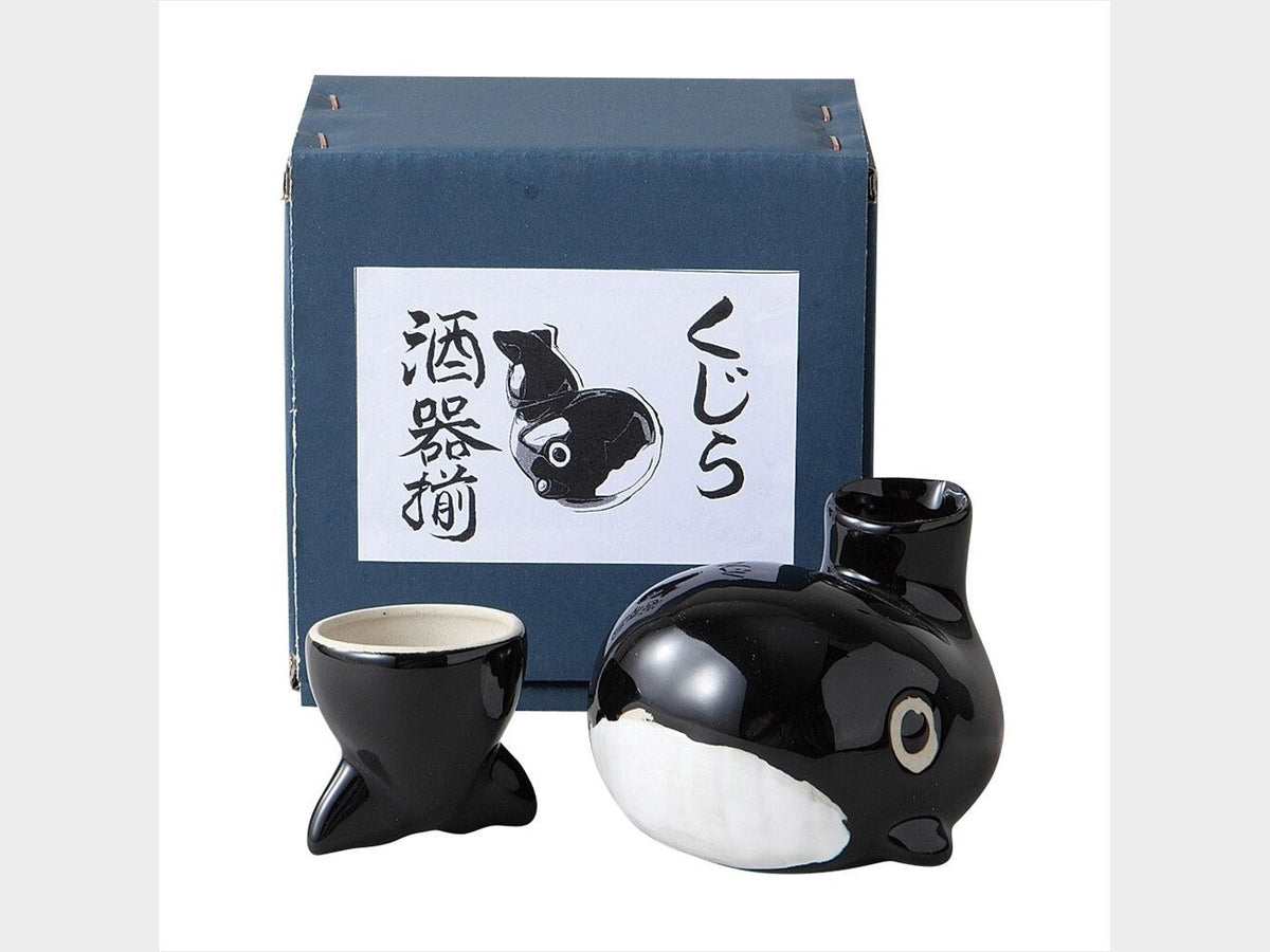 Mino Whale Sake Cup Set