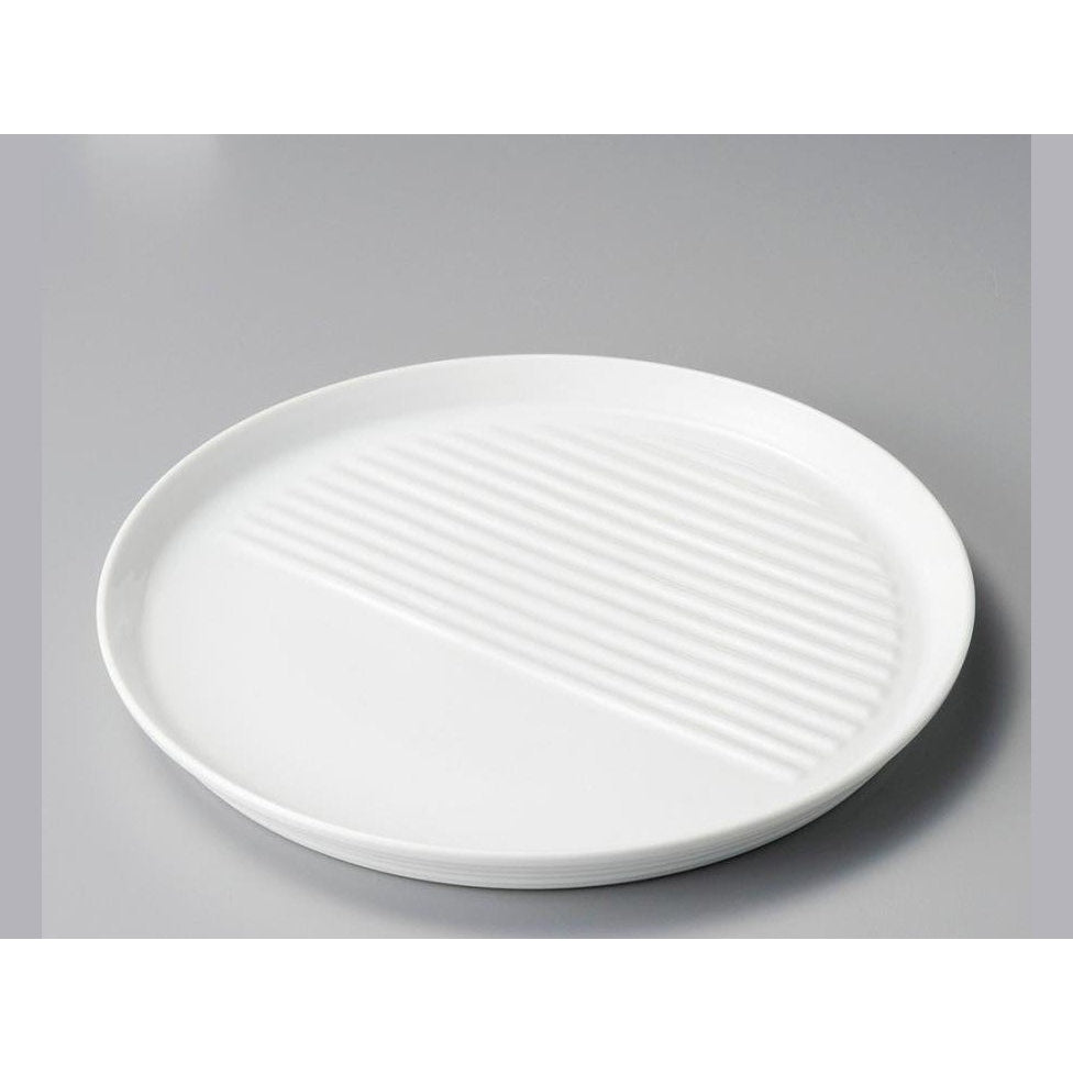 Minoyaki White Oil-Cut Plate 25D