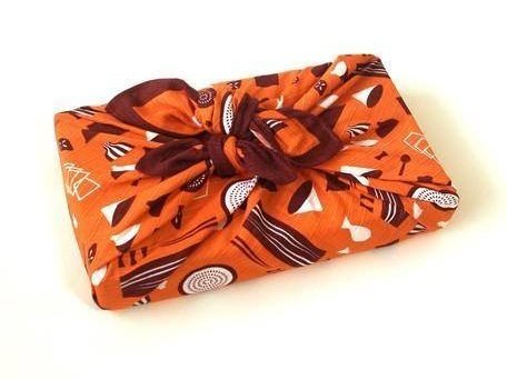 Miya Orange Tableware Furoshiki Wrapping Cloth cm