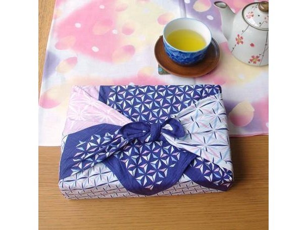 Miya Purple Pattern Furoshiki Wrapping Cloth cm