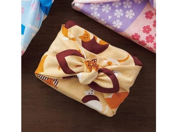 Miya Yellow Cat Furoshiki Wrapping Cloth cm