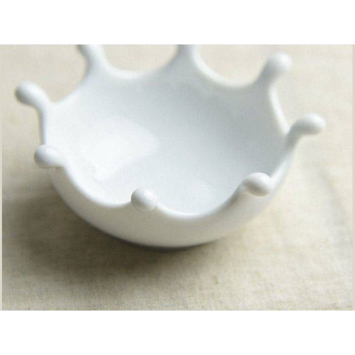 Miyama Milk Crown Drop Mini Dish 7.5D