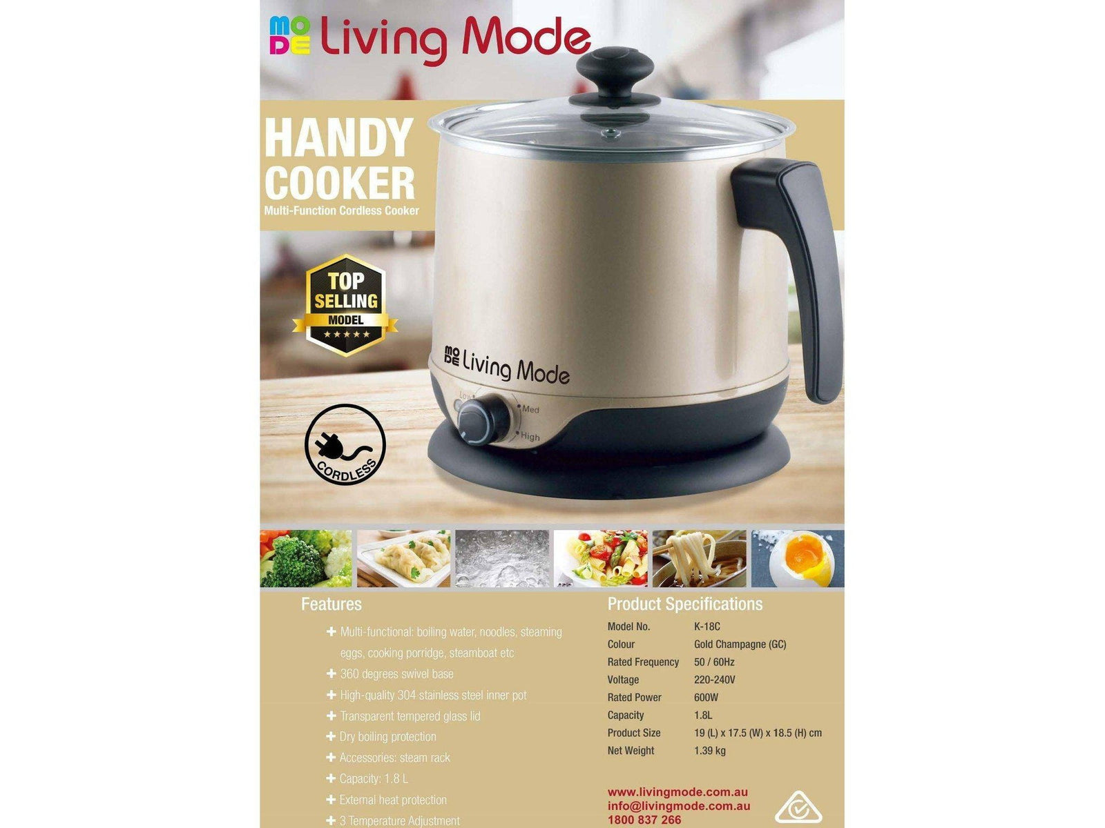 Mode Handy Cooker Gold Champagne