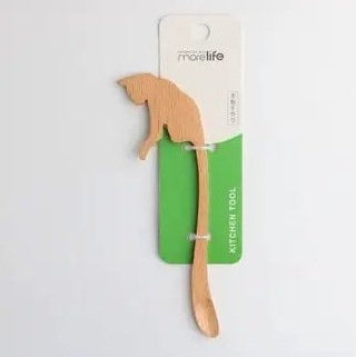 More Life Cat Tail Wooden Cocktail Spoon