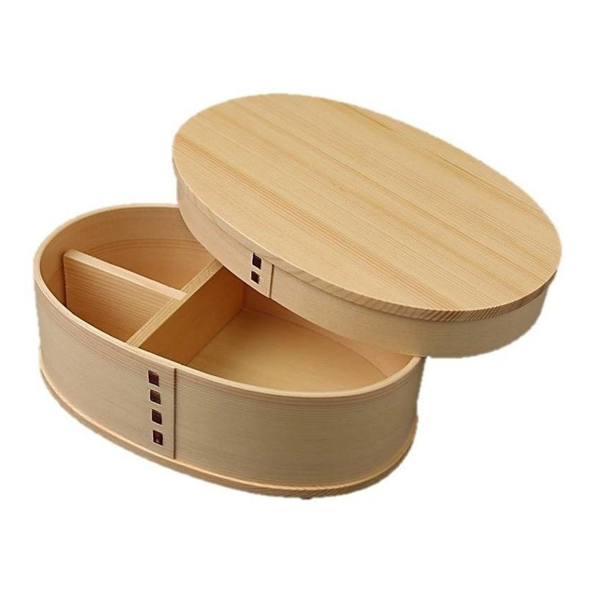 More Life Mage Wappa Oval Cedar Wood Bento Box 500ml