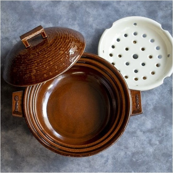 Nagatanien Bistro Mushi Nabe Clay Pot 1.2L