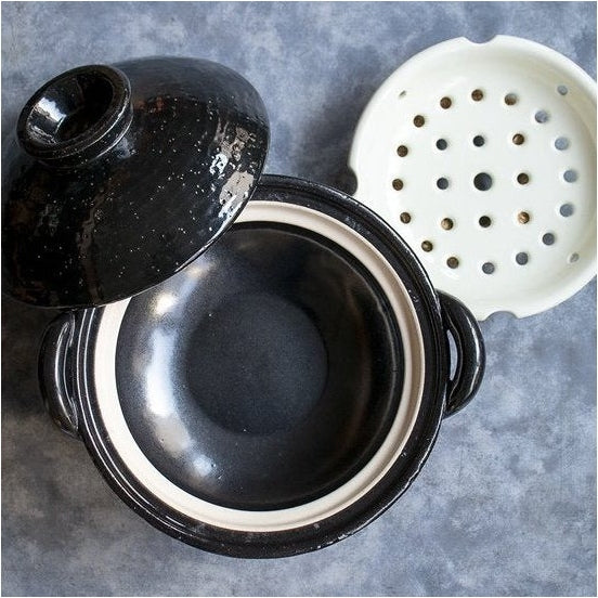 Nagatanien Mushi Nabe Clay Pot Steamer 3.2L