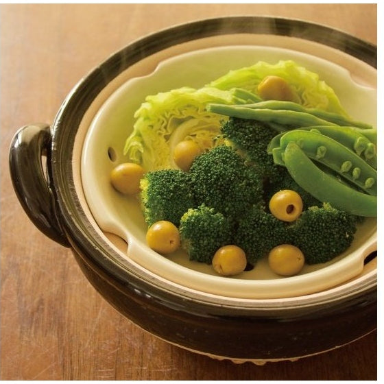 Nagatanien Mushi Nabe Clay Pot Steamer 3.2L