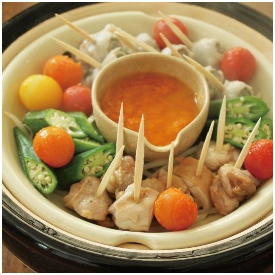 Nagatanien Mushi Nabe Clay Pot Steamer 3.2L