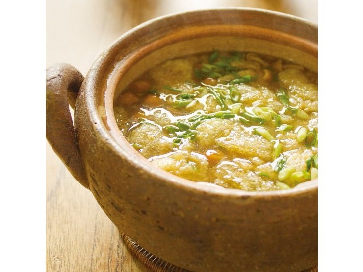 Nagatanien Soup Donabe Pot with miso soup inside